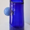 Hand-Blown Cobalt Blue Glass Pitcher