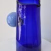 Hand-Blown Cobalt Blue Glass Pitcher