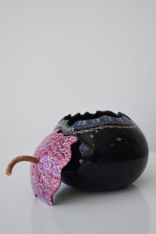 Hand Painted Pumpkin Shape Bule