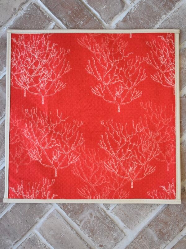 Placemat-Square Coral Pattern