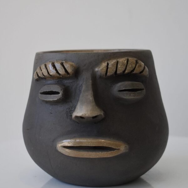 Smoke Clay Face Mug