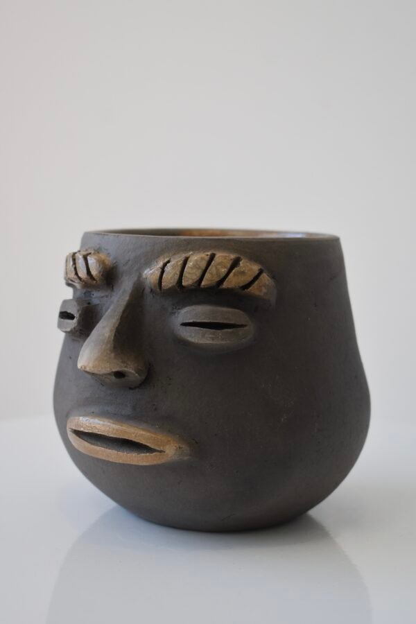 Smoke Clay Face Mug