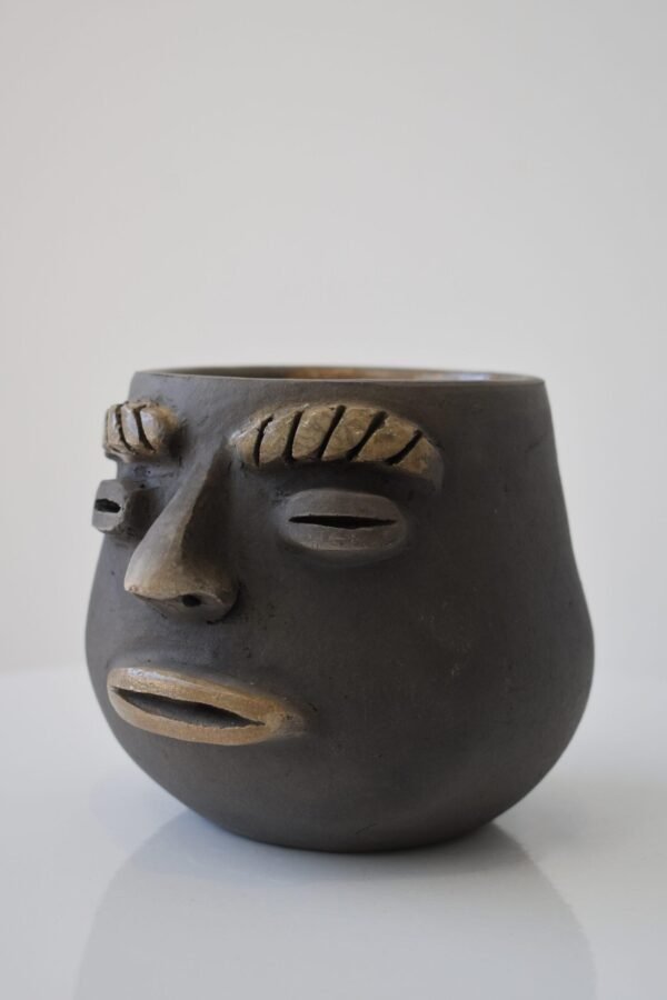 Smoke Clay Face Mug