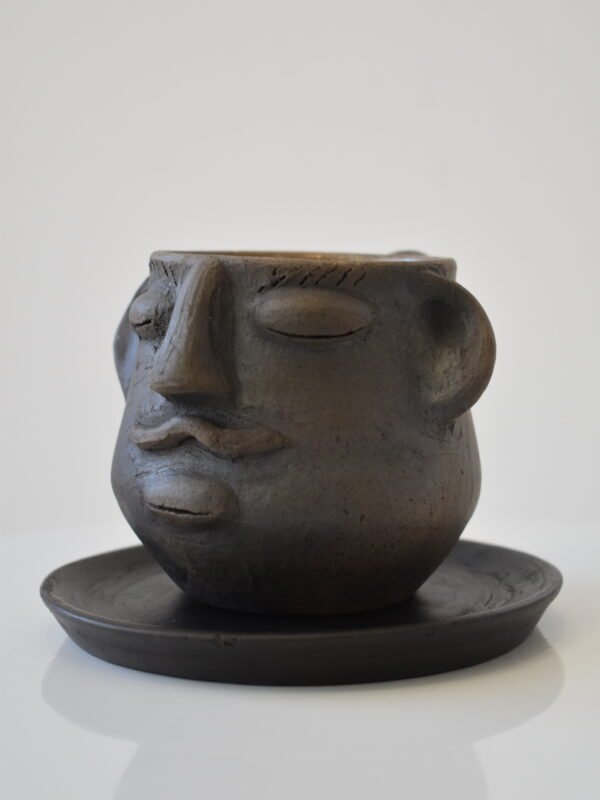 Set of Face Mug with Mustache