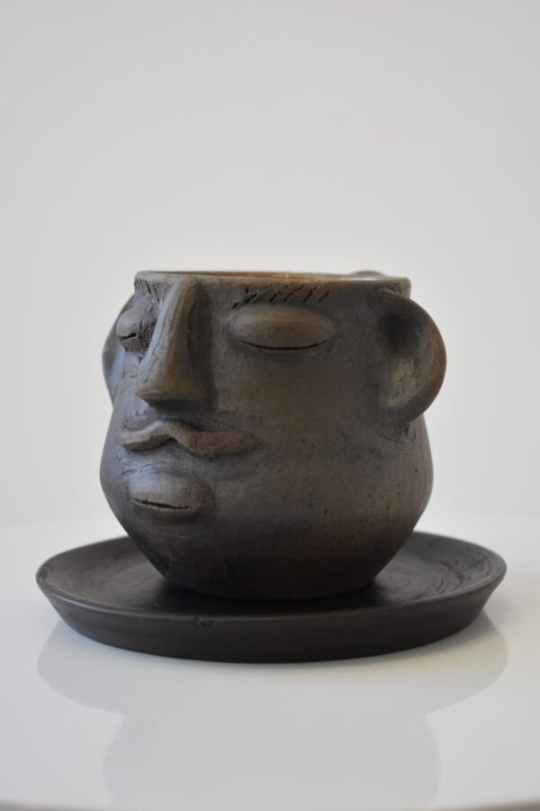 Set of Face Mug with Mustache