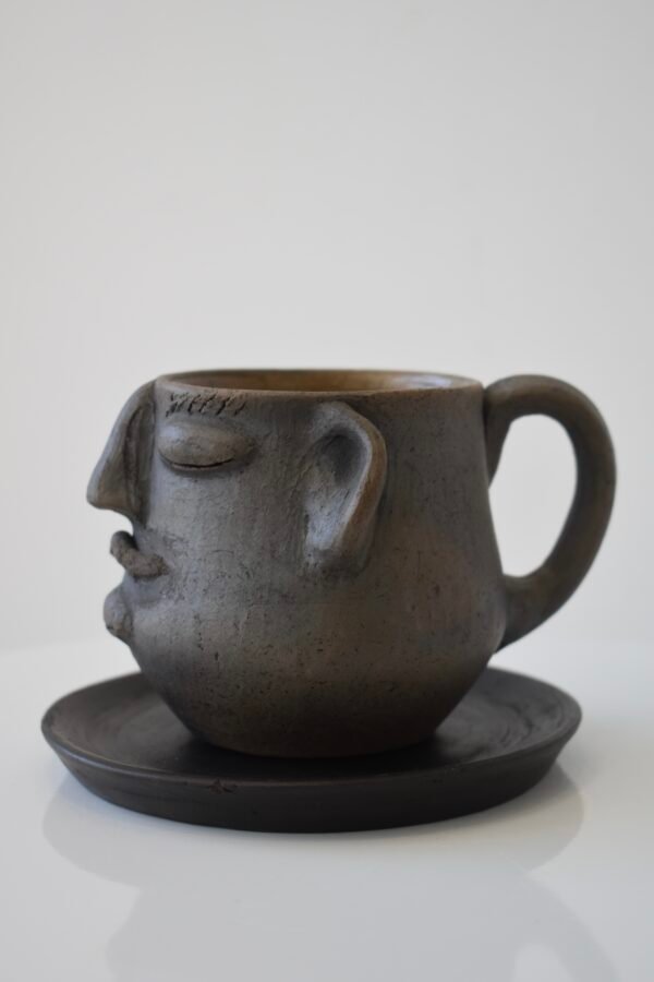 Set of Face Mug with Mustache