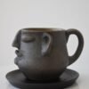 Set of Face Mug with Mustache