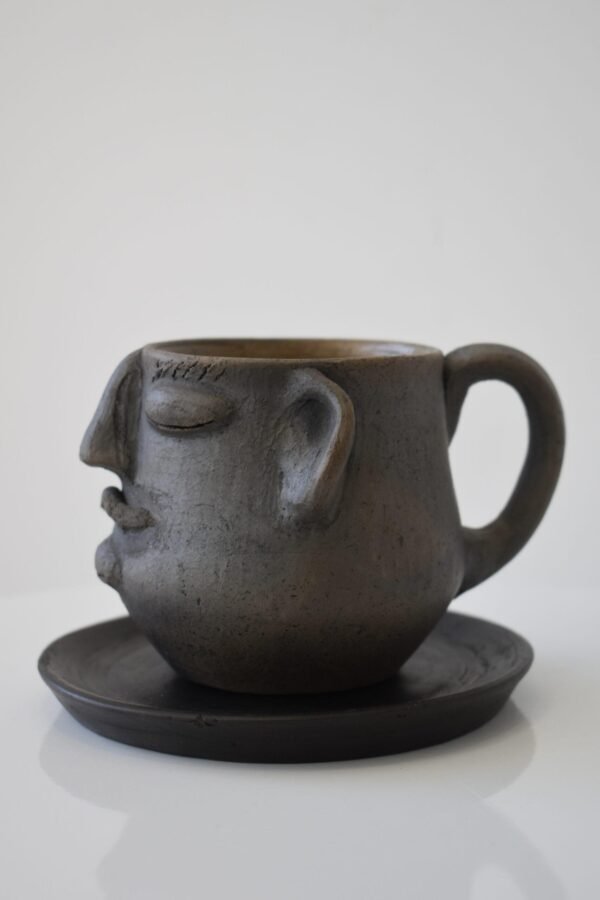 Set of Face Mug with Mustache