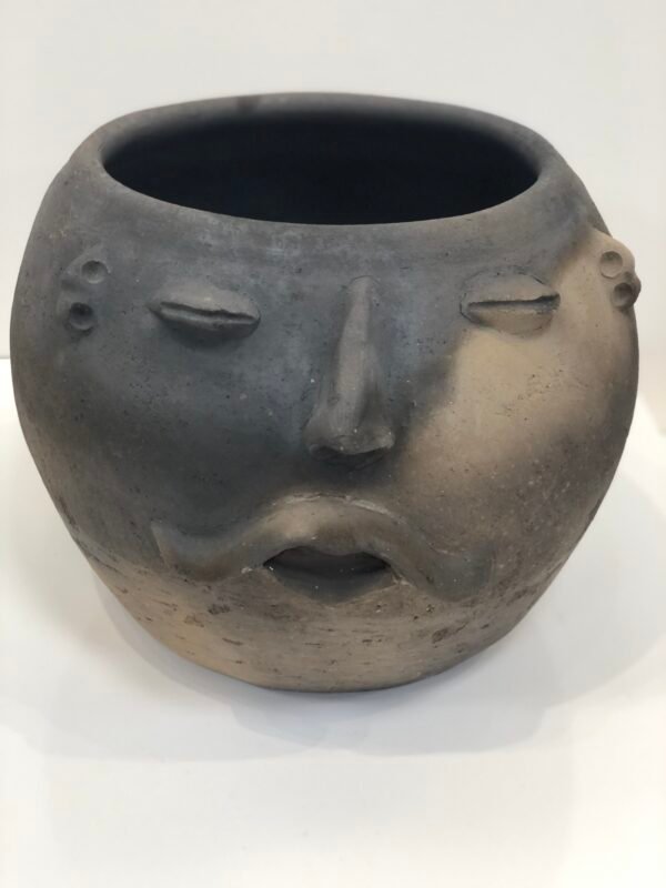 Clay Face Pot