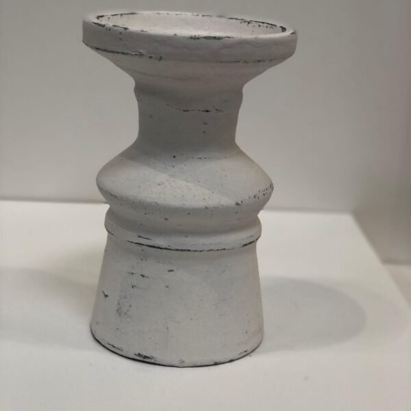 White Candle Holder