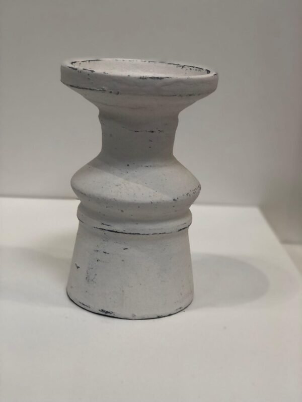 White Candle Holder