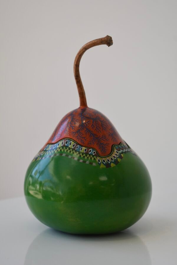 Hand Painted Bule-Pear Shape