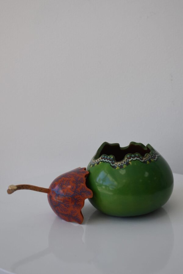 Hand Painted Bule-Pear Shape