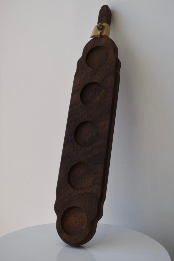 Mezcal tasting board with cups