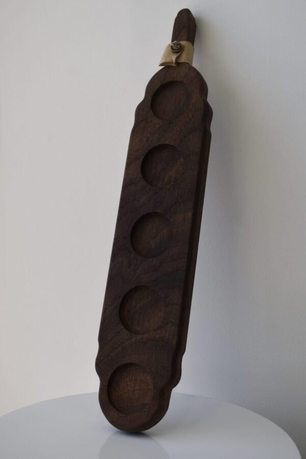 Mezcal tasting board with cups