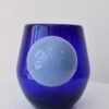 Handblown Glass Tumbler — Sculptural Blue