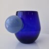 Handblown Glass Tumbler — Sculptural Blue