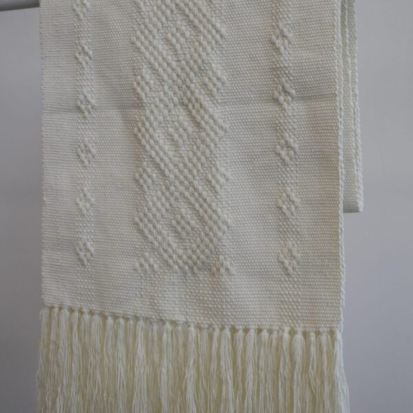 Handwoven Table Runner- Ivory