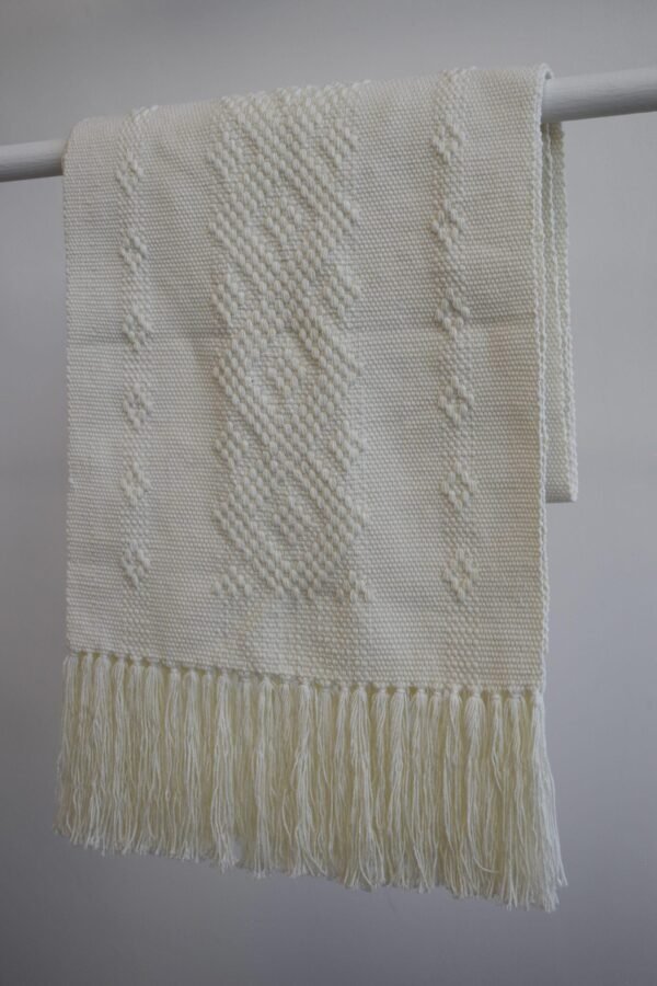 Handwoven Table Runner- Ivory