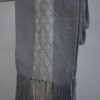 Handwoven Table Runner Light Gray