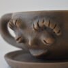 Girl Face Cup Clay