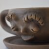 Girl Face Cup Clay
