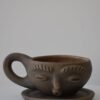 Girl Face Cup Clay