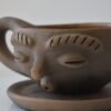 Girl Face Cup Clay