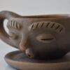 Girl Face Cup Clay